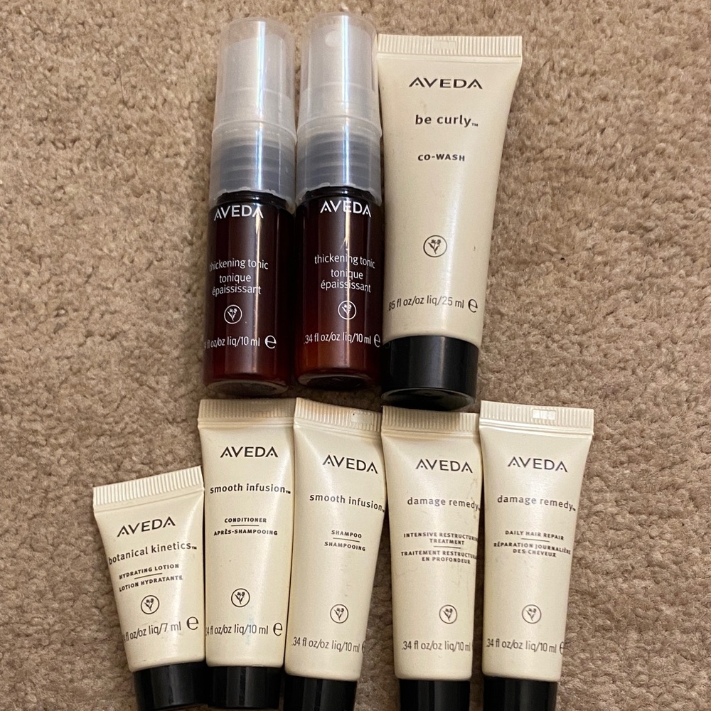 AVEDA Deluxe Travel Size Bundle - 8 Piece Set - BRAND NEW